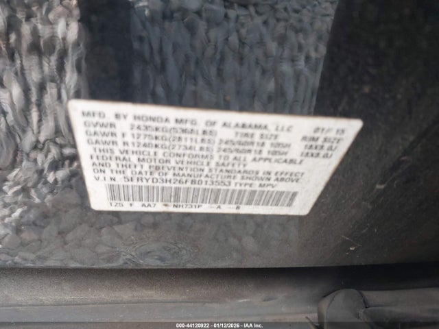 2015 ACURA MDX 5FRYD3H26FB013553 Photo 8