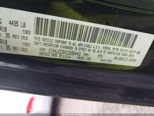 2012 JEEP COMPASS 1C4NJCEBXCD696443 Photo 8