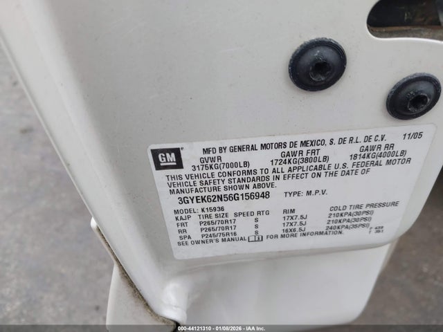 2006 CADILLAC ESCALADE EXT 3GYEK62N56G156948 Photo 8
