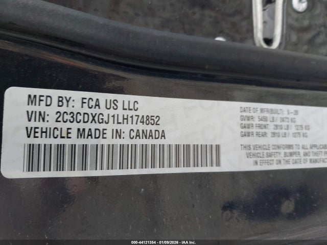 Dodge Charger Scat Pack Widebody Rwd 2020 2C3CDXGJ1LH174852 Image 9