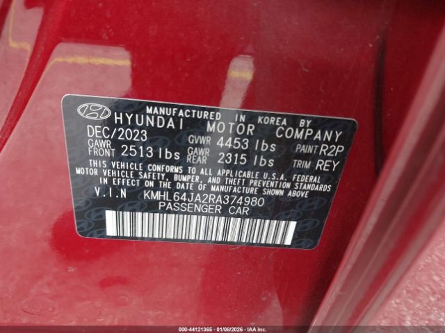 2024 HYUNDAI SONATA KMHL64JA2RA374980 Photo 8
