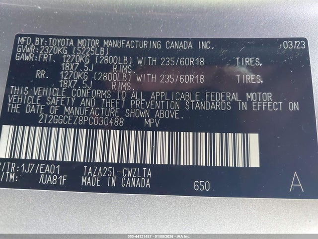 2023 LEXUS NX 350 2T2GGCEZ8PC030488 Photo 8