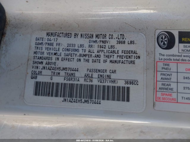 2018 NISSAN 370Z JN1AZ4EH5JM570444 Photo 8