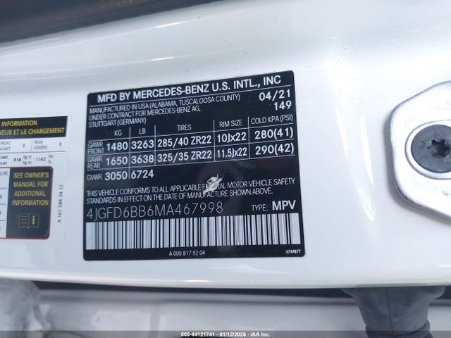 4JGFD6BB6MA467998 Mercedes-Benz Amg Gle 53 Coupe 4matic