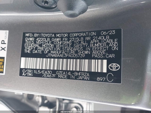 2023 TOYOTA GR COROLLA JTNABAAE3PA005739 Photo 8