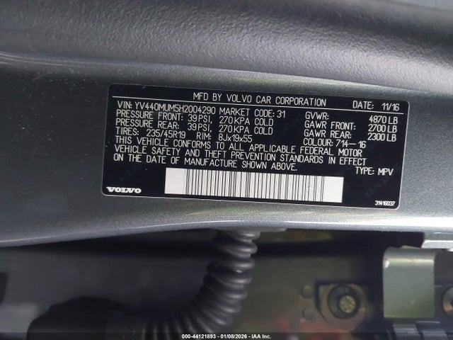 YV440MUM5H2004290 Volvo S60 Cross Country T5