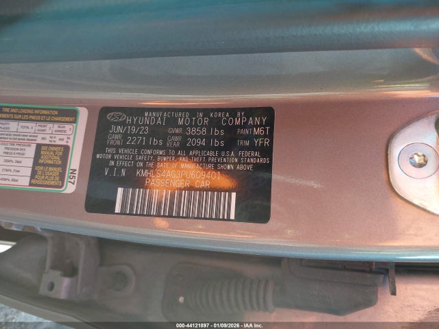 Hyundai ELANTRA SEL 2023 KMHLS4AG3PU609401 Image 9