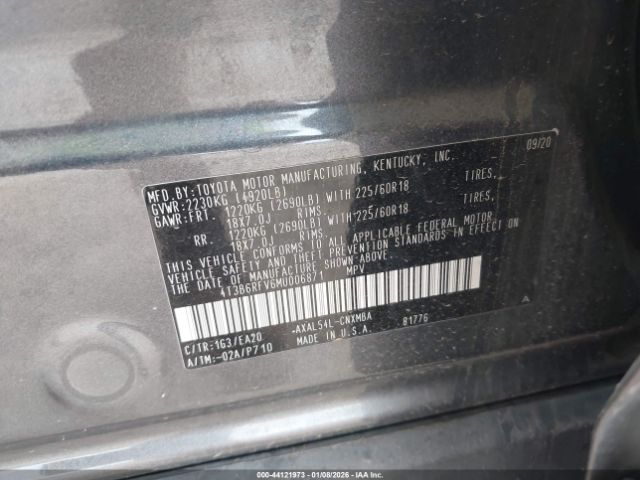 2021 TOYOTA RAV4 HYBRID 4T3B6RFV6MU006871 Photo 8