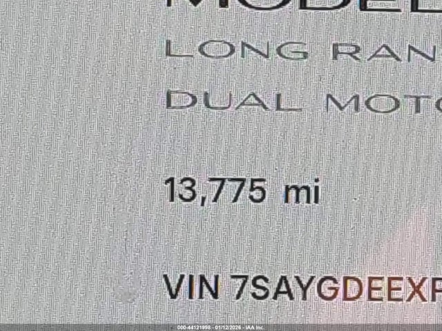 7SAYGDEEXPA184014 Tesla Model Y Awd/long Range Dual Motor All-wheel Drive