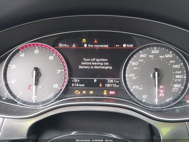 44122020 :رقم المزاد ، WAUW2AFC8FN015625 vin ، 2015 Audi S7 4.0t مزاد بيع