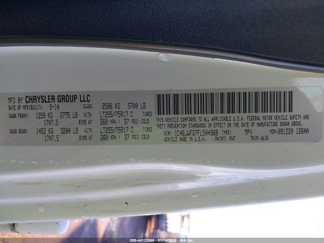 2015 JEEP WRANGLER UNLIMITED 1C4BJWFG7FL504968 Photo 8