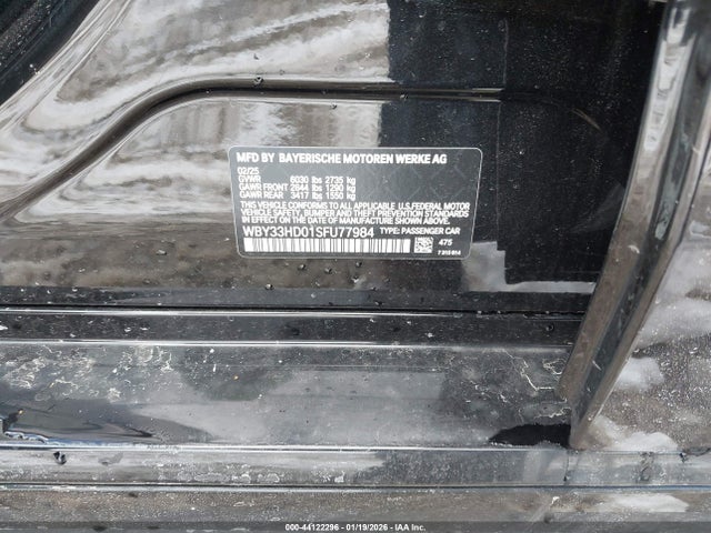 Продаж на аукціоні авто 2025 Bmw I4 Gran Coupe M50, vin: WBY33HD01SFU77984, номер лоту: 44122296
