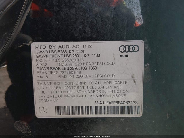 2014 AUDI Q5 WA1LFAFP6EA062133 Photo 8