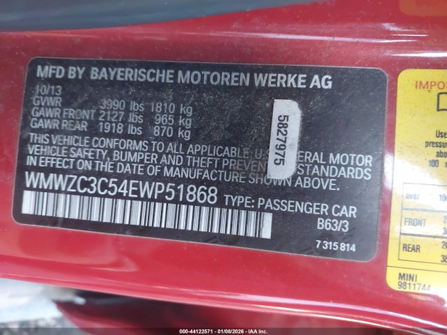 2014 MINI COUNTRYMAN WMWZC3C54EWP51868 Photo 8