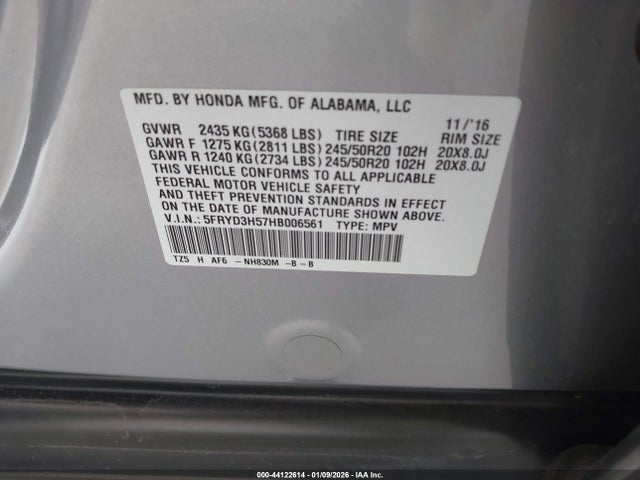 2017 ACURA MDX 5FRYD3H57HB006561 Photo 8