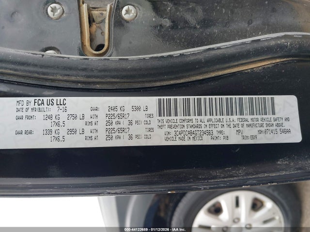 3C4PDCAB4GT234563 Dodge JOURNEY SE