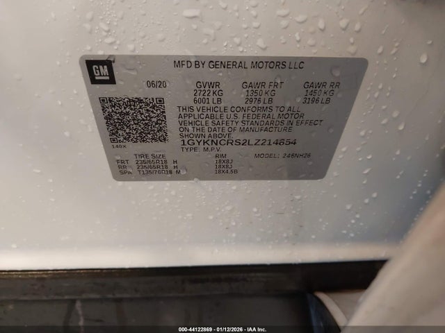 2020 CADILLAC XT5 1GYKNCRS2LZ214854 Photo 8