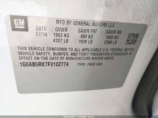 2015 CADILLAC ATS 1G6AB5RX7F0102774 Photo 8