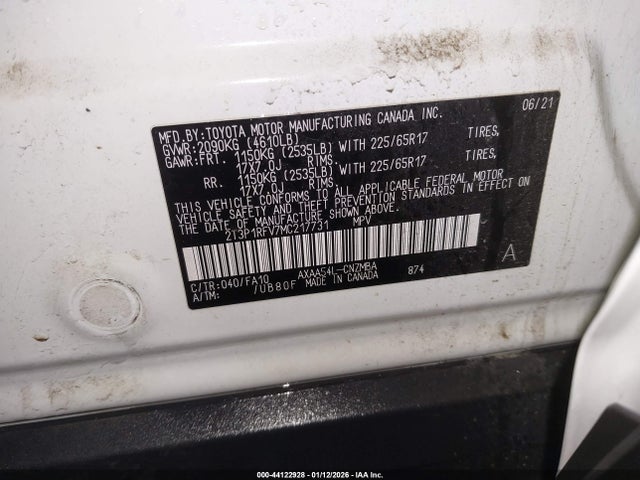 Toyota Rav4 Xle 2021 2T3P1RFV7MC217731 Image 9