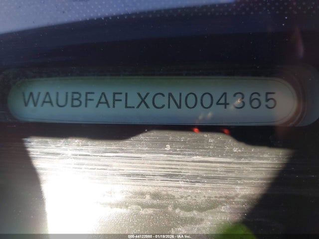 2012 AUDI A4 WAUBFAFLXCN004365 Photo 8