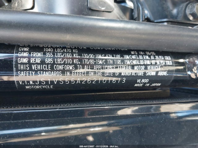 2006 SUZUKI C50 JS1VS55A262101613 Photo 9