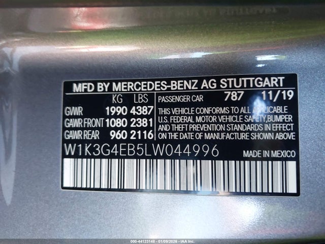 Mercedes-Benz A 220 2020 W1K3G4EB5LW044996 Image 9