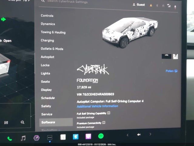 Продажа на аукционе авто 2024 Tesla Cybertruck All-wheel Drive, vin: 7G2CEHED4RA000603, номер лота: 44123319