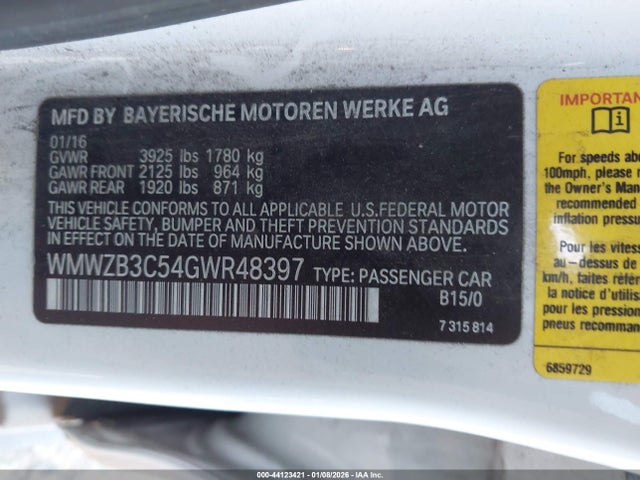 2016 MINI COUNTRYMAN WMWZB3C54GWR48397 Photo 8