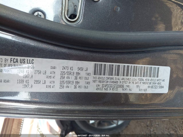 3C4PDCGG1GT228836 Dodge Journey Crossroad Plus