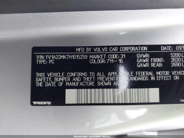 2017 VOLVO S90 YV1A22MK7H1015259 Photo 8
