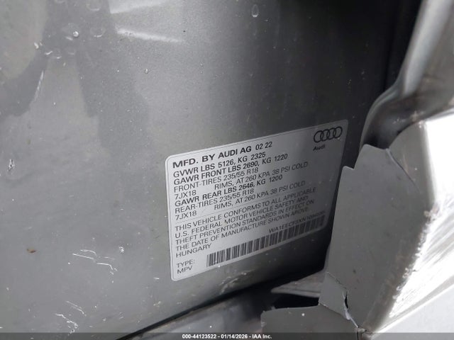 2022 AUDI Q3 WA1EECF3XN1094555 Photo 8