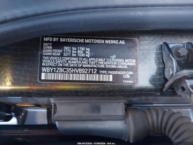 WBY1Z8C35HV892712 BMW I3 94 Ah W/range Extender
