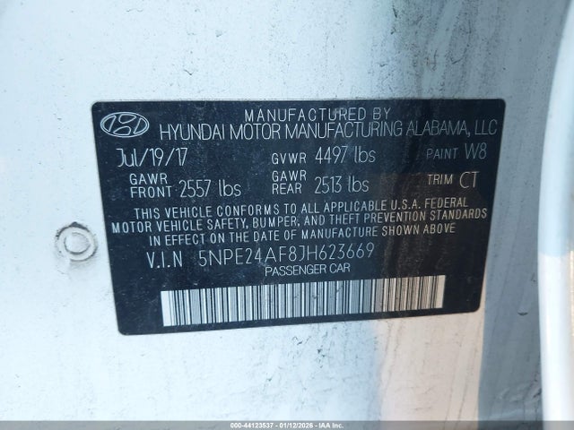 Hyundai SONATA SE 2018 5NPE24AF8JH623669 Image 9