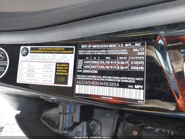 4JGDA5HBXHA983854 Mercedes-Benz Gle 350 4matic