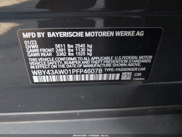 WBY43AW01PFP46078 BMW I4 Edrive35