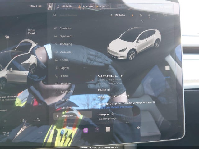 Aukcja sprzedaży 2021 Tesla Model Y Long Range Dual Motor All-wheel Drive, vin: 5YJYGDEE7MF232547, numer aukcji: 44123590