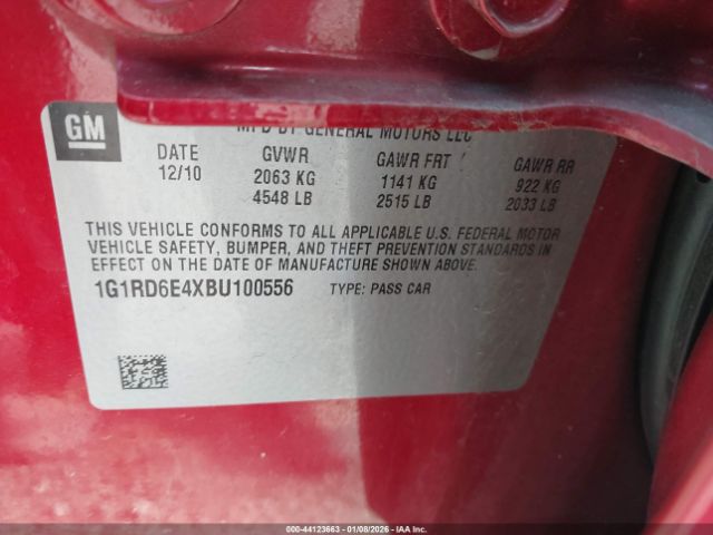 2011 CHEVROLET VOLT 1G1RD6E4XBU100556 Photo 8