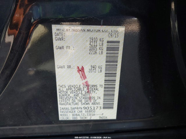 2015 NISSAN ALTIMA 1N4AL3AP4FN905173 Photo 8