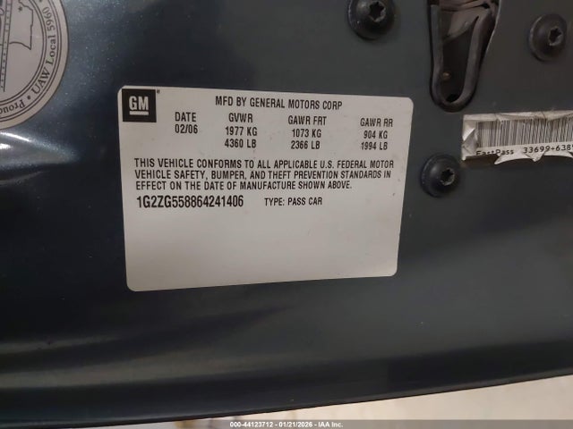 2006 PONTIAC G6 1G2ZG558864241406 Photo 8