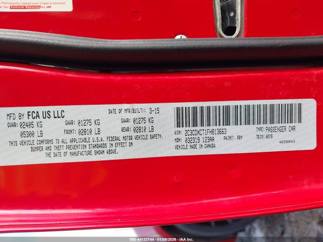 2C3CDXCT1FH813663 Dodge CHARGER R/T