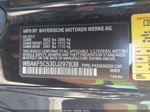 2013 BMW 328I WBAKF5C53DJ297838 Photo 8