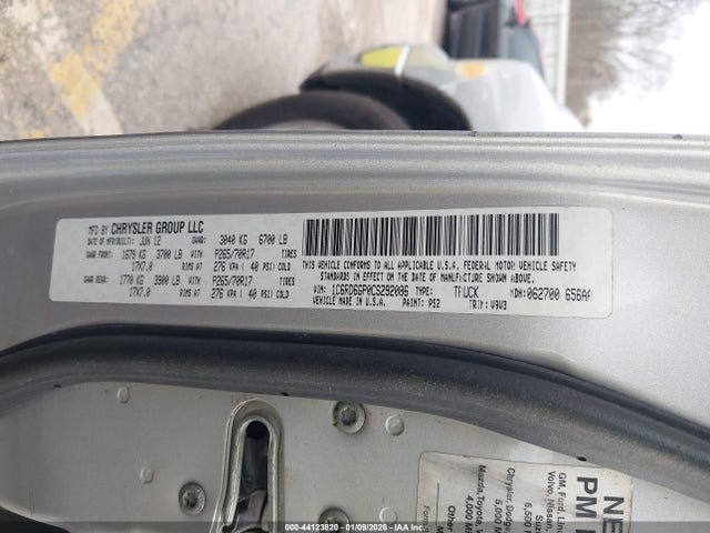 Продажа на аукционе авто 2012 Ram 1500 Slt, vin: 1C6RD6GP0CS292086, номер лота: 44123820