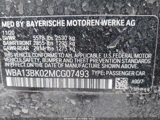 2021 BMW M550I WBA13BK02MCG07493 Photo 8