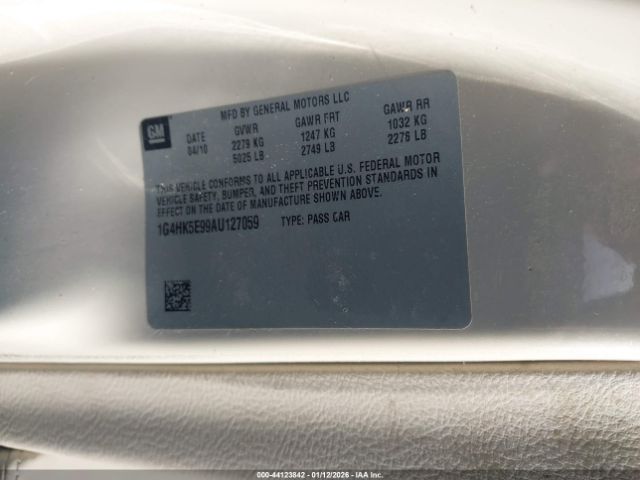 2010 BUICK LUCERNE 1G4HK5E99AU127059 Photo 8