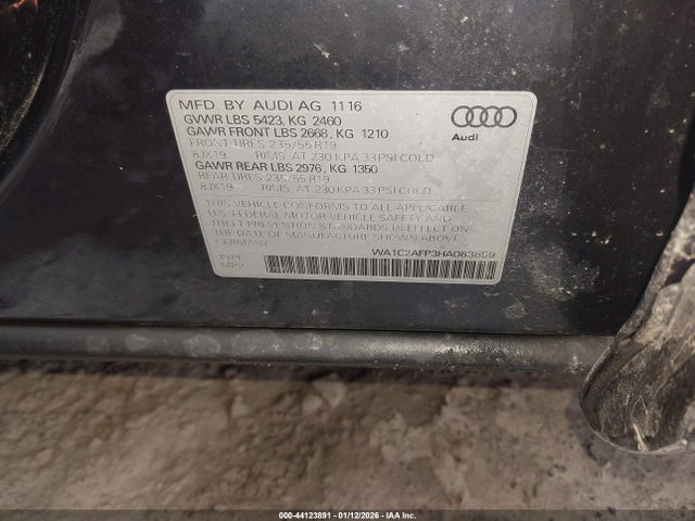 2017 AUDI Q5 WA1C2AFP3HA083859 Photo 8