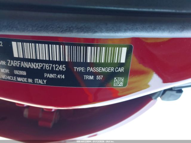 2023 ALFA ROMEO GIULIA ZARFANANXP7671245 Photo 8