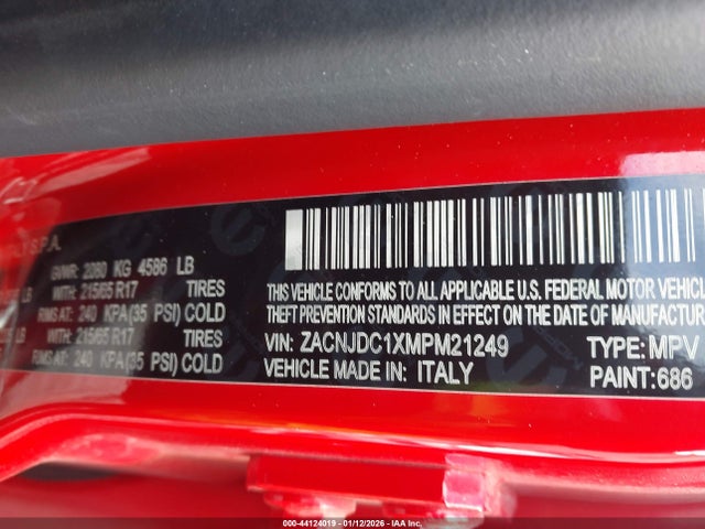2021 JEEP RENEGADE ZACNJDC1XMPM21249 Photo 8