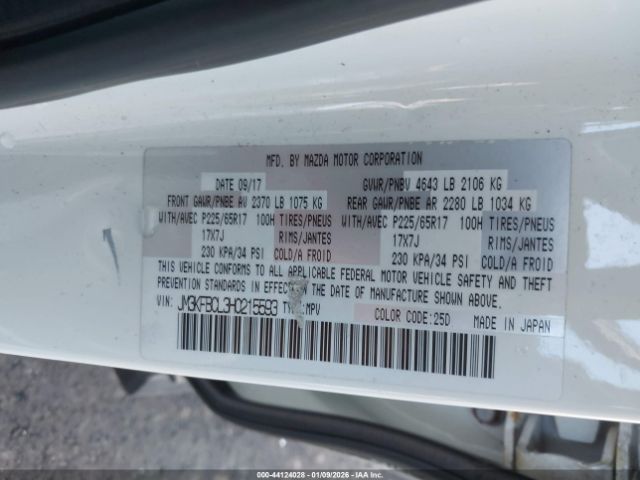 2017 MAZDA CX-5 JM3KFBCL3H0215593 Photo 8