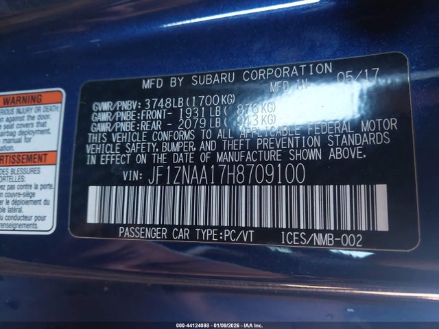 2017 TOYOTA 86 JF1ZNAA17H8709100 Photo 8