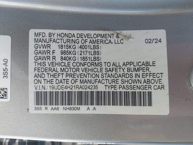 Acura Integra 2024 19UDE4H21RA024235 Image 9
